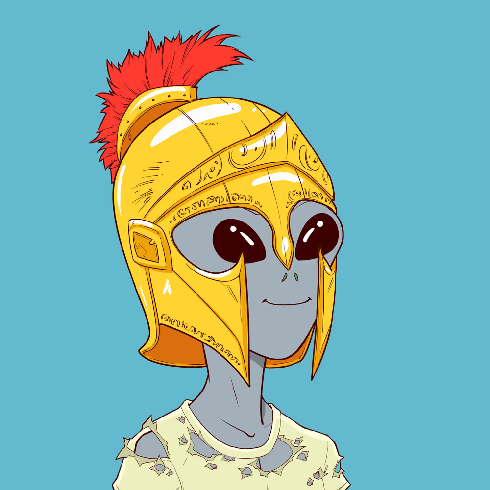 A gold-helmeted Knight of Degen